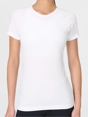 Sweaty Betty White Short-Sleeve Performance “Athlete” Seamless  Tee
